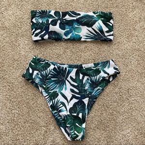 Tropical Palm Leaf Bikini S
